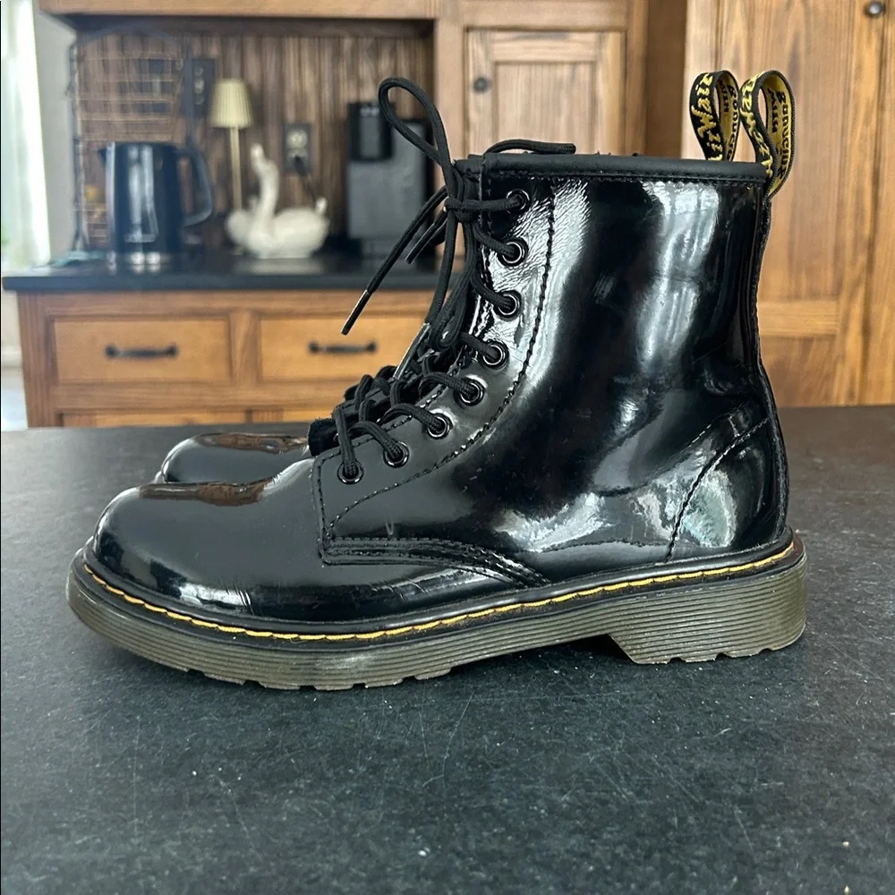 Dr Martens 1460‎ Patent Leather Boots Kids Size 3